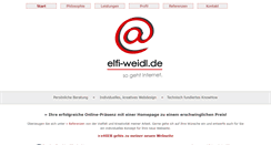 Desktop Screenshot of elfi-weidl.de