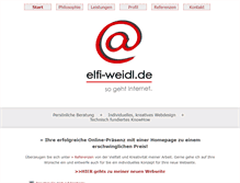 Tablet Screenshot of elfi-weidl.de